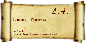 Lampel Andrea névjegykártya